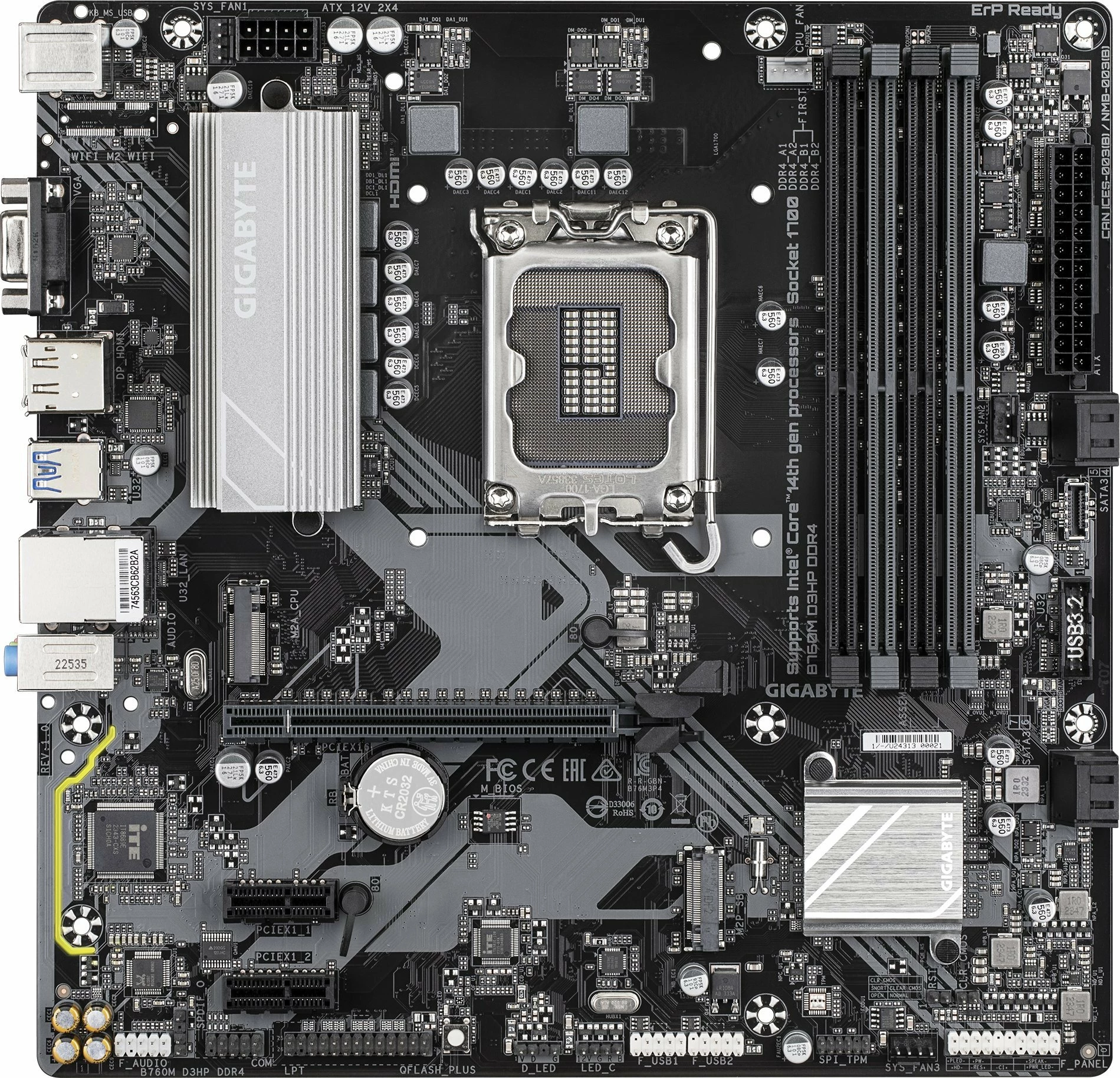 Pllakë amë Gigabyte B760M D3HP DDR4, micro-ATX