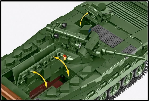 Set blloqe ndërtimi, COBI, BMP-1 2631, 758 pjesë, shkallë 1:35, jeshile