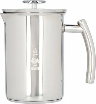 Shkumëzues qumështi Bialetti 3990, manual, inox, 100ml shkumëzim / 1000ml ngrohje, i bardhë