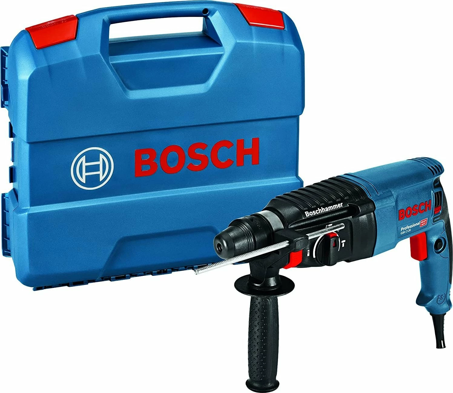 Shpues çekan Bosch GBH 2-26 DFR 800 W (06112A3000), SDS-Plus, me valixhe