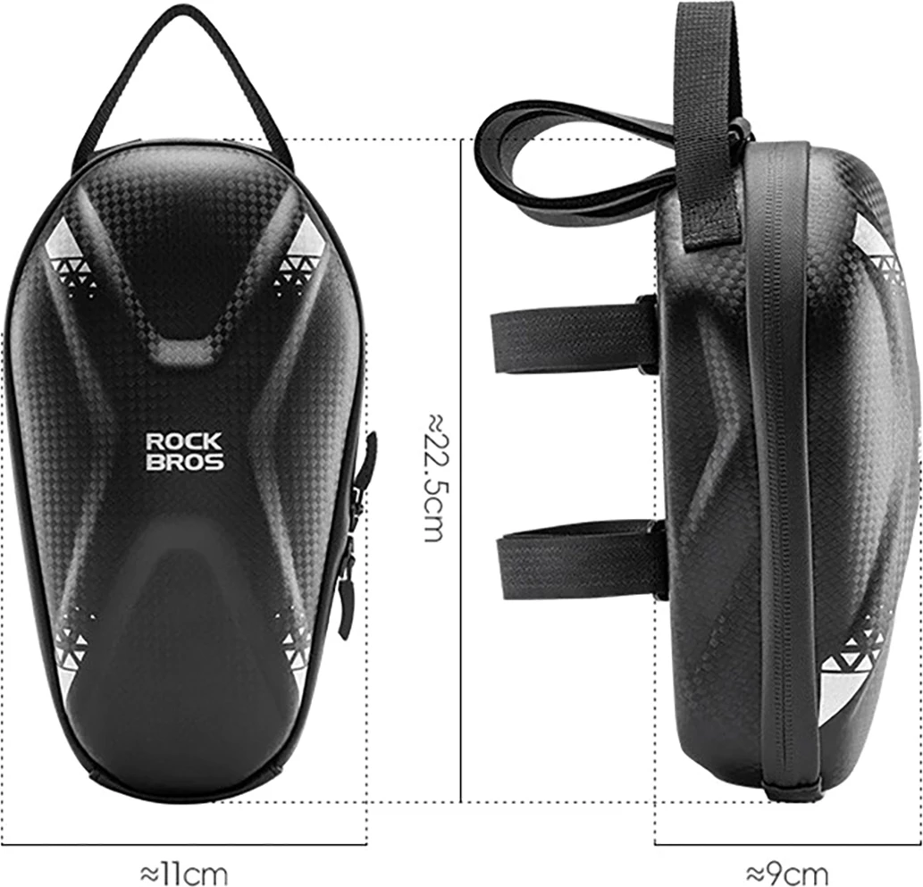 Çantë për timon Rockbros 3011006301, 1.3 L, me porta USB-A/USB-C, e zezë