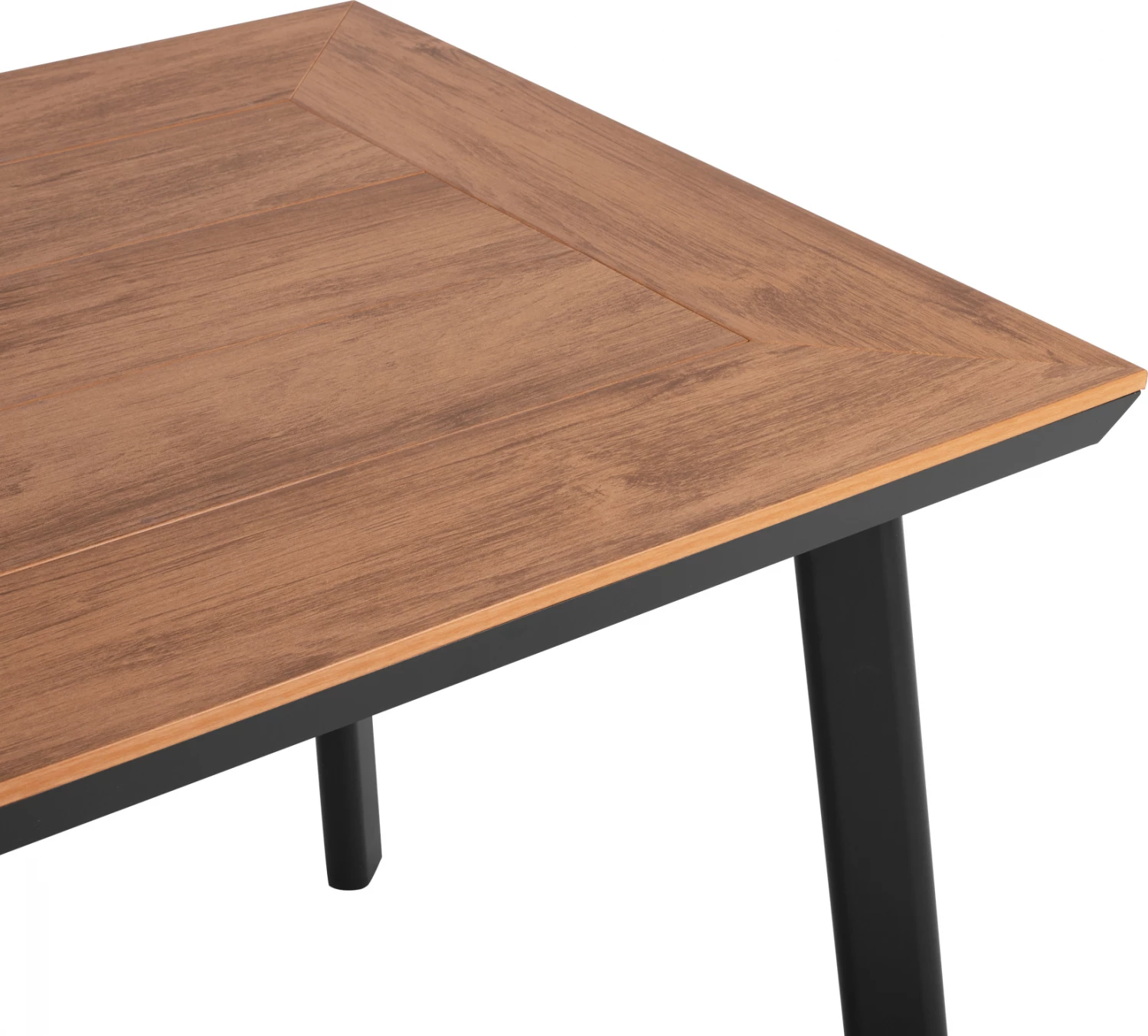 Tavolinë alumini me sipërfaqe tavoline polidru, FH5562.02, gri, 120x80x72 cm