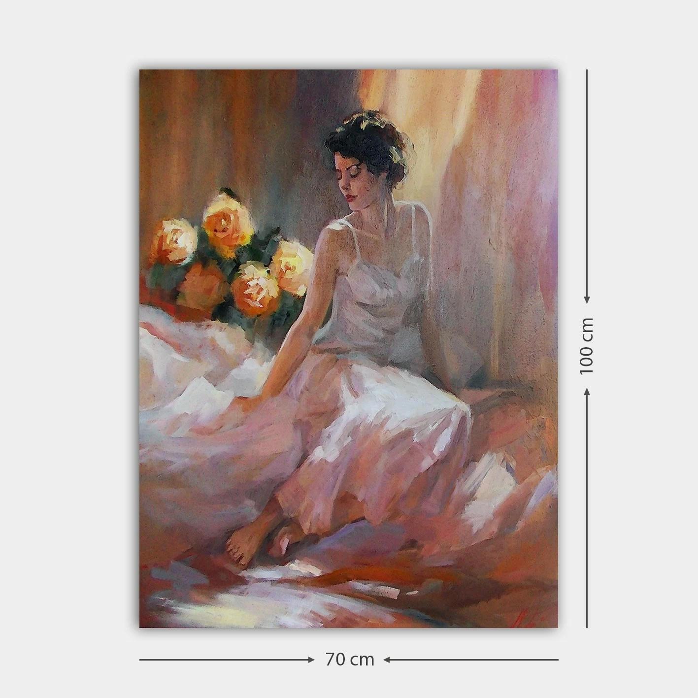 Pikturë dekorative në kanavacë, shumëngjyrëshe, 70x100cm, 234241528_70100