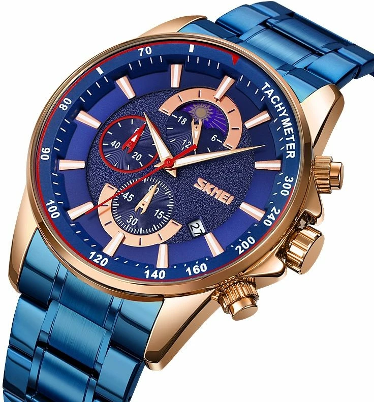 Orë dore për meshkuj Skmei, navy blue