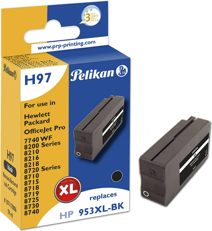 Kartushë boje Pelikan H97 (HP 953XL-BK/L0S70AE), XL, 2000 faqe, e zezë