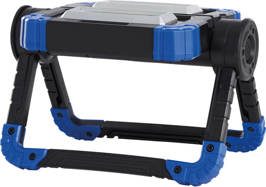Reflektor pune LED RealPower 463617, 10W, 600 lm, me bateri AA, IPX2, zi/blu
