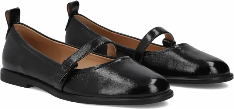 Balerina lëkure për femra Filippo DP7742, të zeza