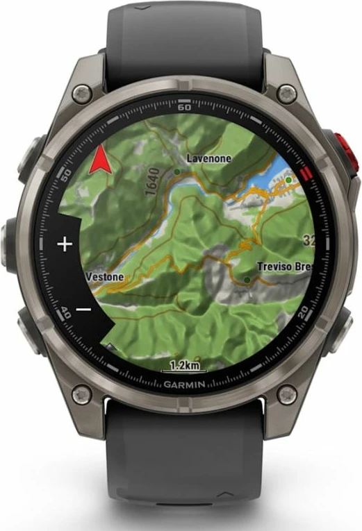 Orë sportive Garmin Fenix 8 PRO AMOLED 47mm Sapphire Titanium, e zezë