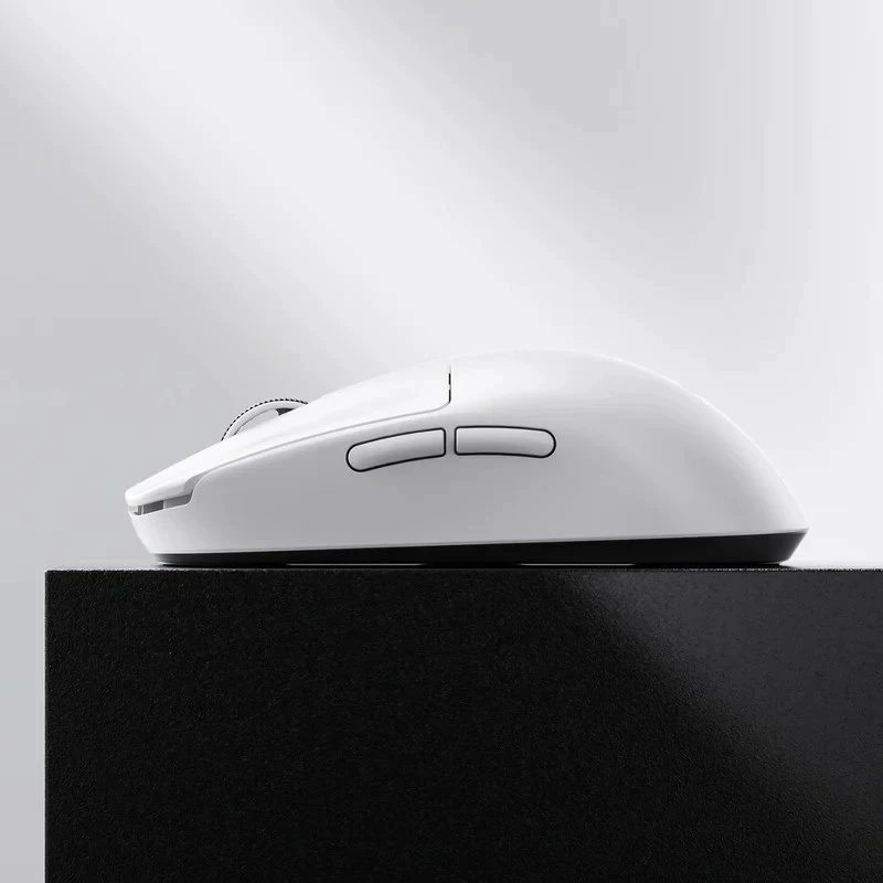 Maus gaming Mchose L7 Ultra+, wireless/USB-C, 42000 DPI, 48 g, e bardhë
