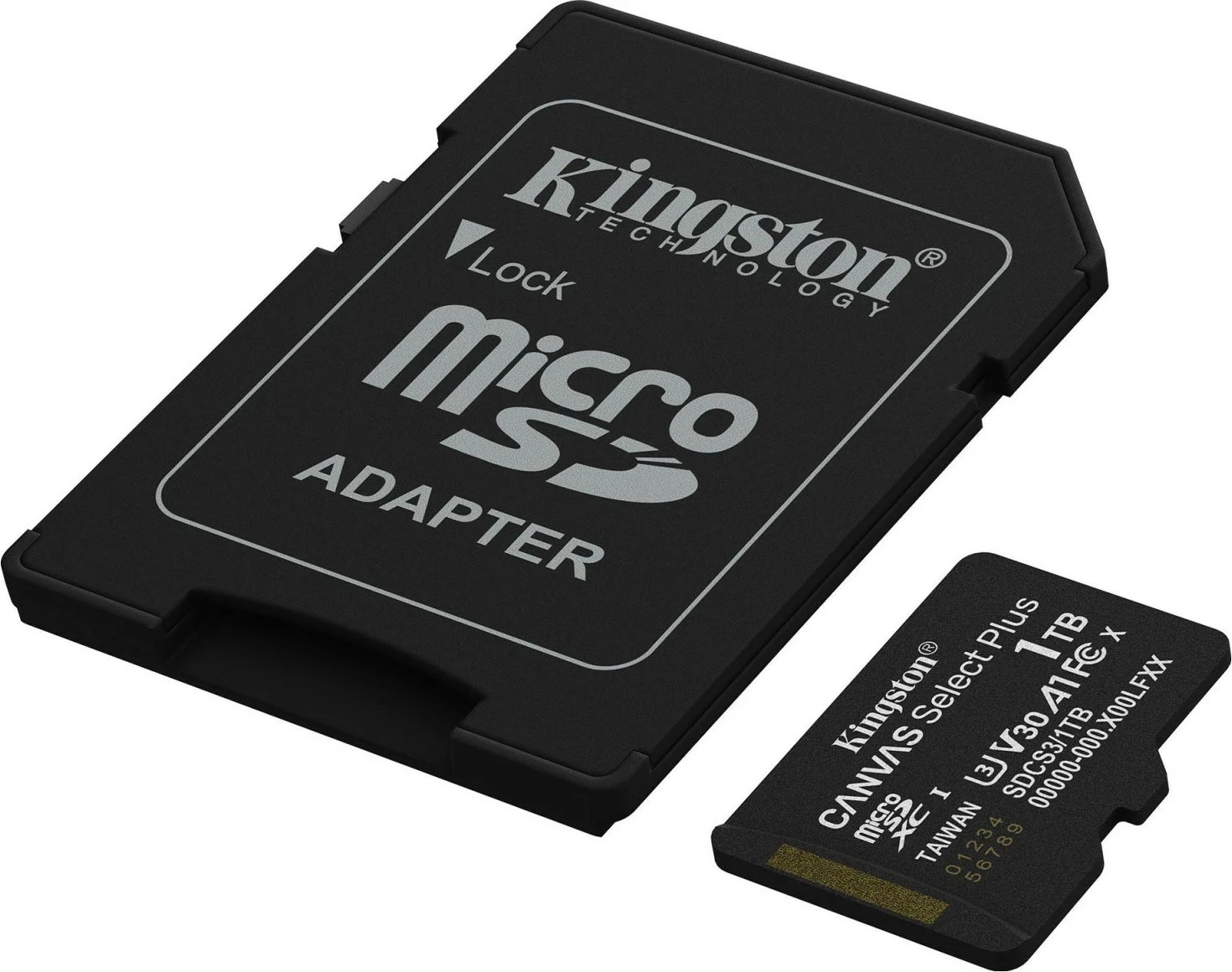 Kartelë memorie Kingston Canvas Select Plus microSD Gen3 1TB, UHS-I, Class 10, me adapter