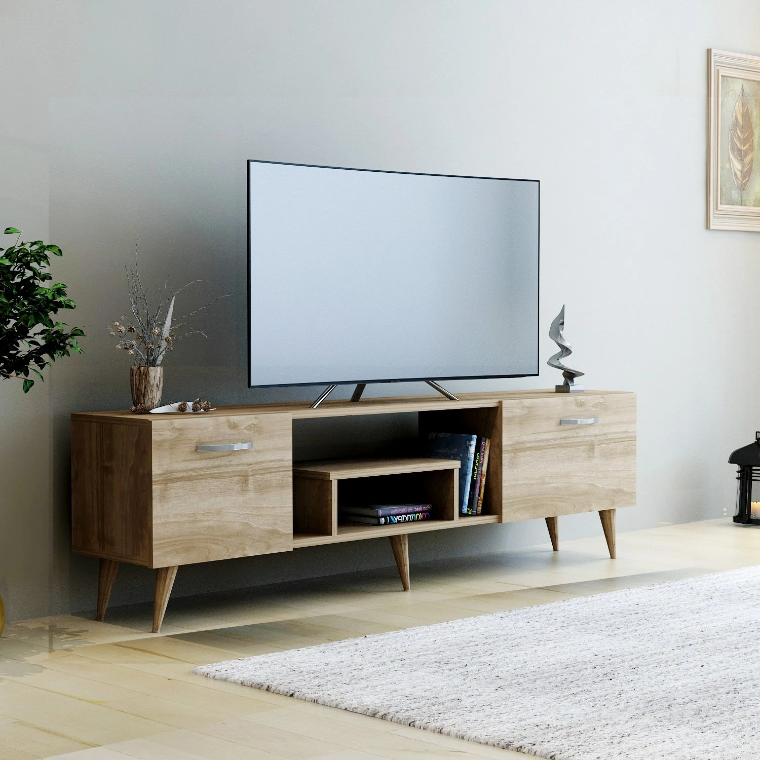 Komodë TV Hanah Home, Irma, ngjyrë arre