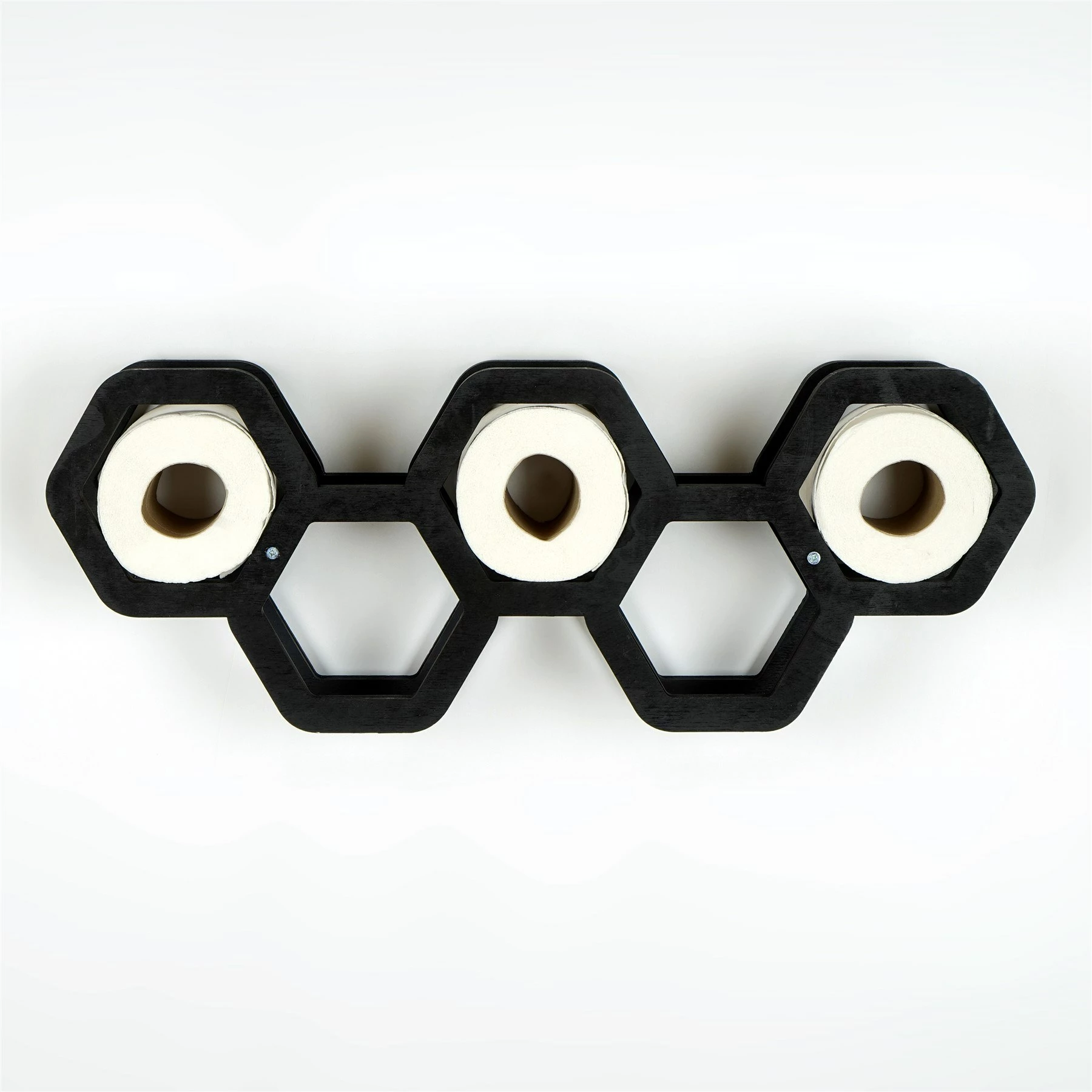 Mbajtës letre tualeti Hanah Home, Wc019, ngjyrë e zezë