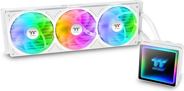 Ftohës lëngshëm AIO Thermaltake TH360 V3 ARGB Sync, radiator 360mm, 3x120mm, i bardhë