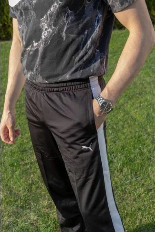Pantallona sportive Puma, për meshkuj, të zeza [Madhësia: XS]