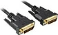 Kabllo DVI-D në DVI-D Sharkoon, 3m, Dual Link 24+1, e zezë