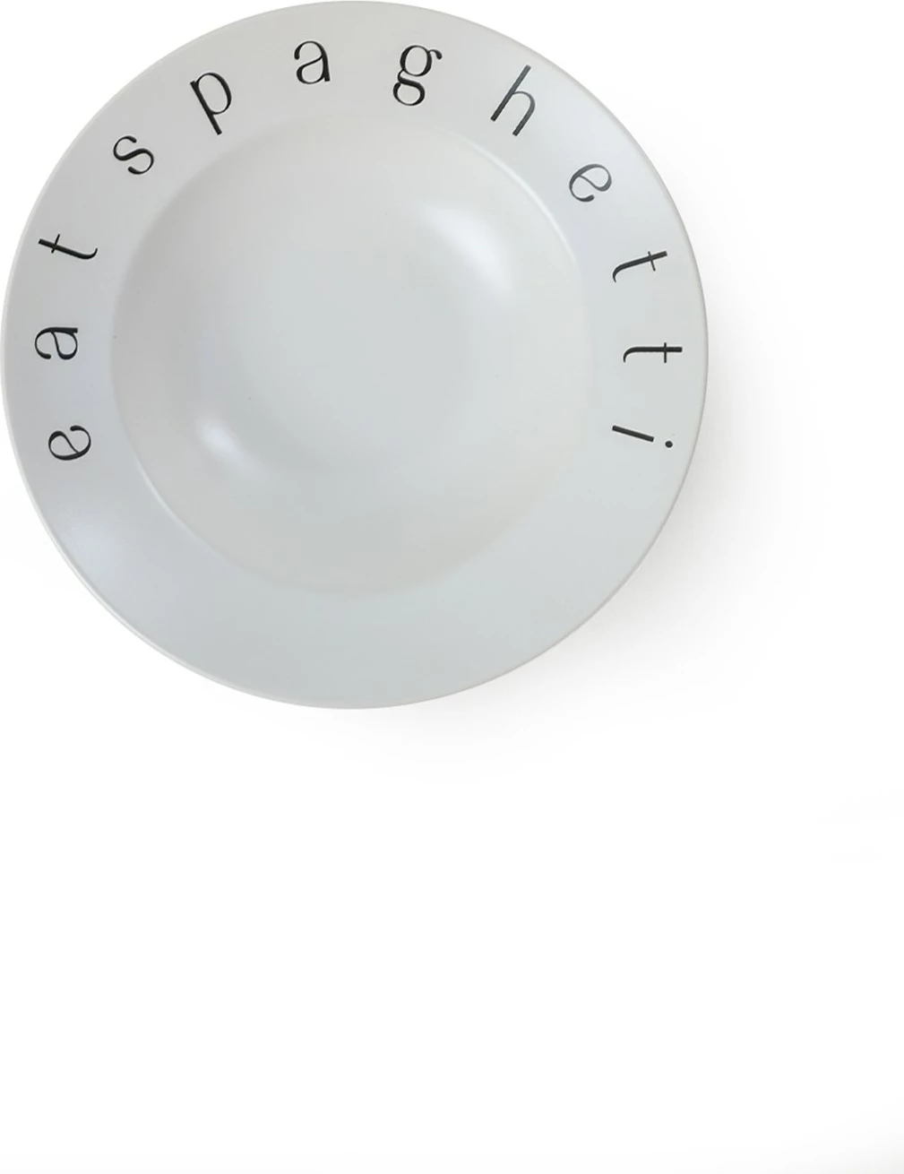 Pjatë Hermia Concept, 26cm, qeramike, e bardhë dhe e zezë