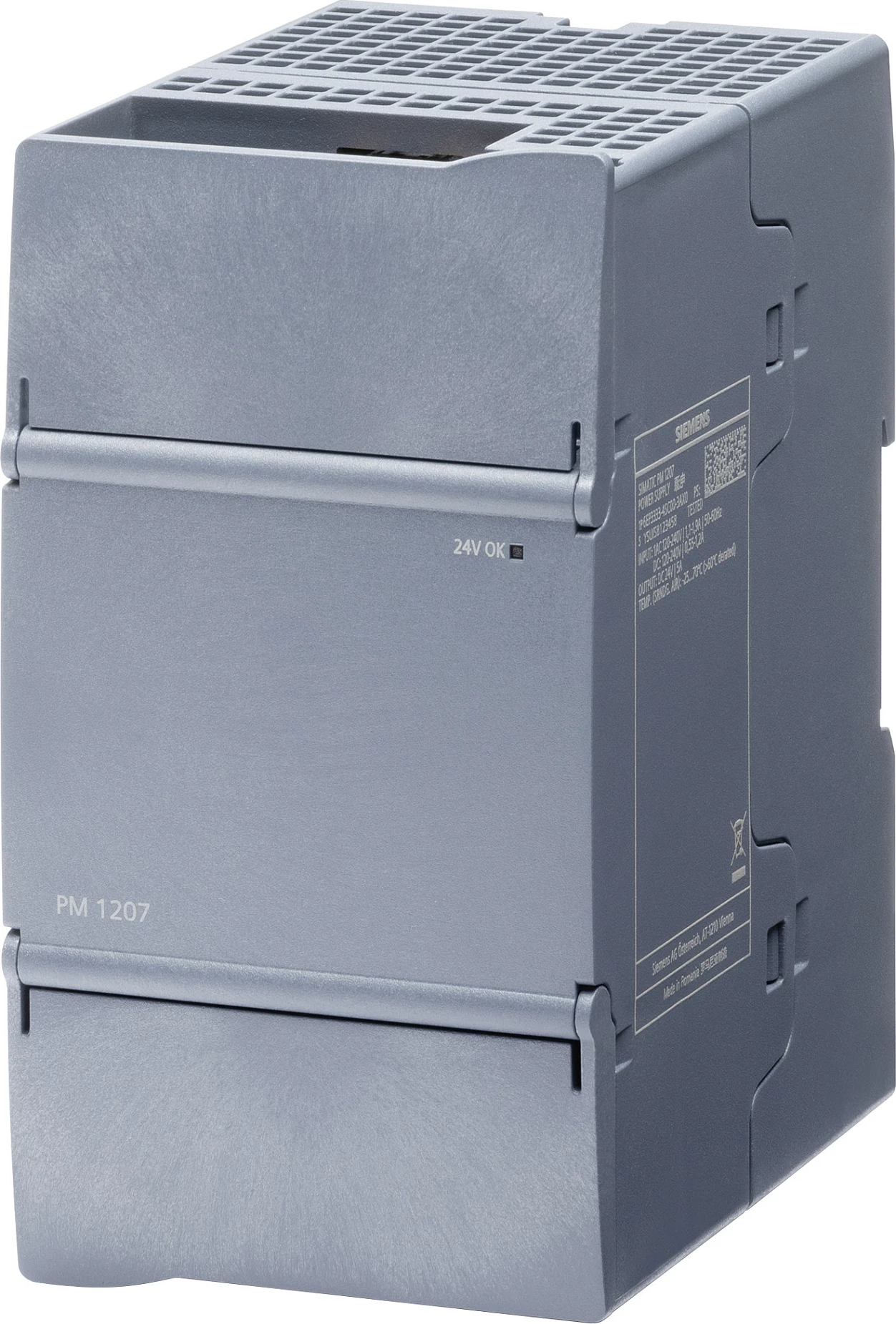 Furnizues rryme Siemens SIMATIC PM1207 6EP3333-4SB00-3AX0, 120 W, 24V, 1-fazë, gri