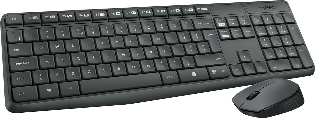 SET tastierë dhe maus Logitech MK235, Wireless, USB, QWERTZ, hiri