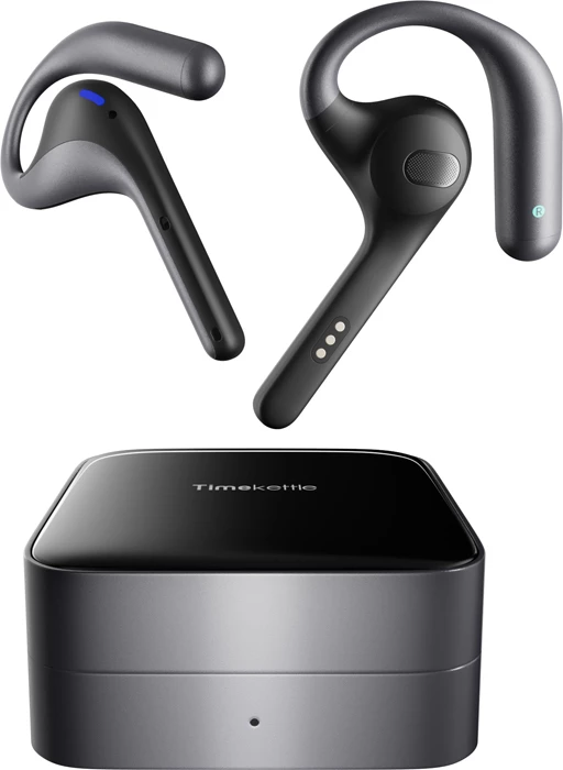 Kufje Timekettle W4 Pro, përkthim në kohë reale (thirrje/meeting/multimedia), 43 gjuhë/96 aksente, offline 13 çifte, me kuti karikimi, zi