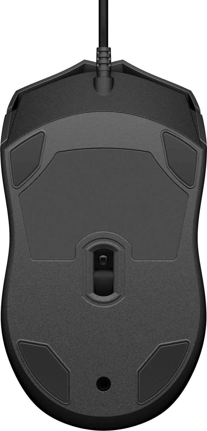 Maus me kabllo HP 100, 1600dpi, i zi               
