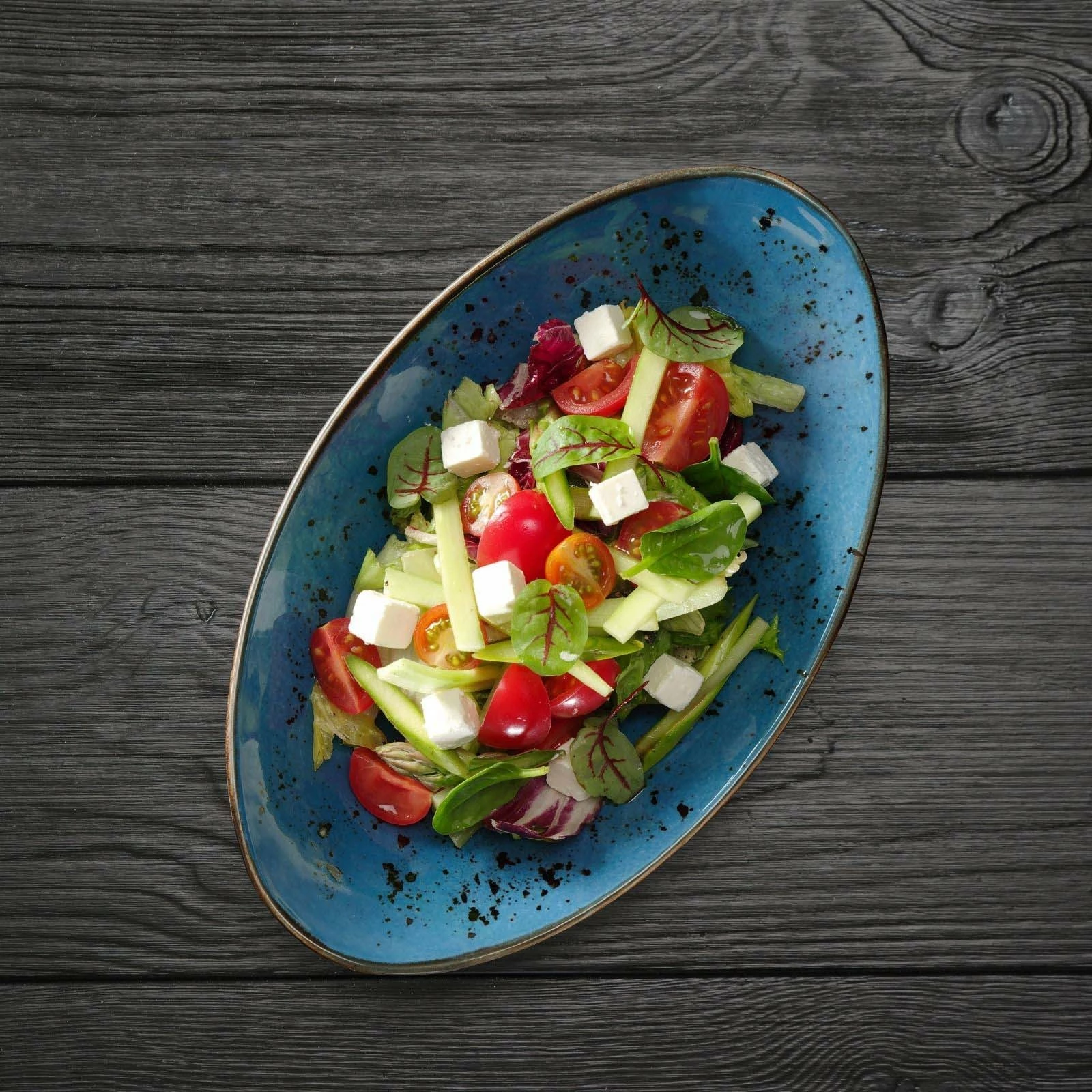 Tas formë varke Fine Dine Iris 250x160 mm, blu, set 6 copë