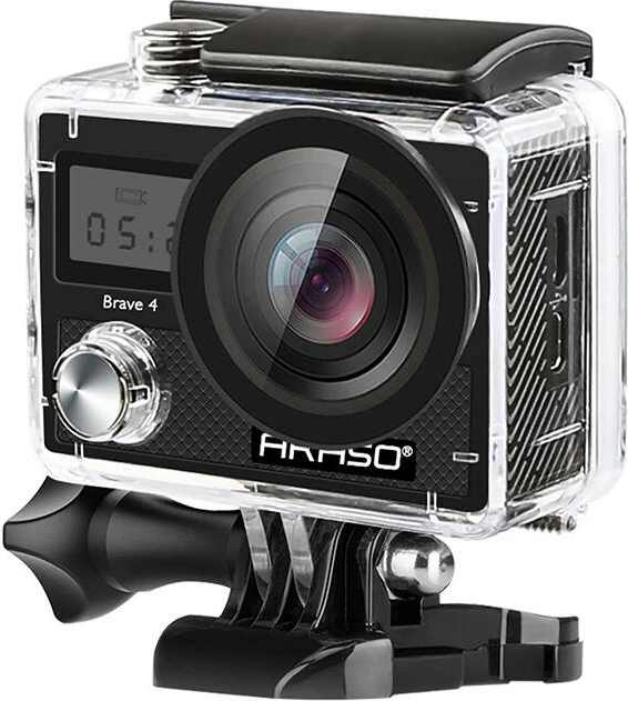 Kamerë sportive Akaso Brave 4, 4K, kënd 170°, 20MP, e zezë, set me aksesorë
