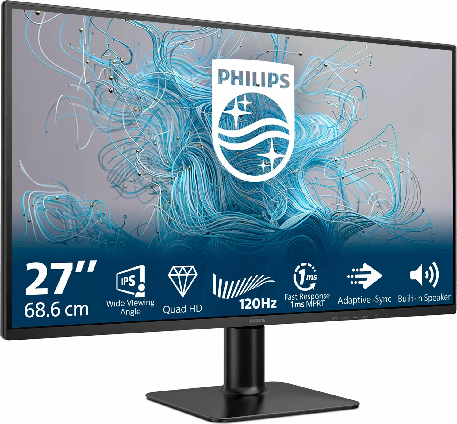 Monitor Philips E-Line 27E2N2500/00 27" WQHD IPS 120Hz 1ms Adaptive-Sync, i zi
