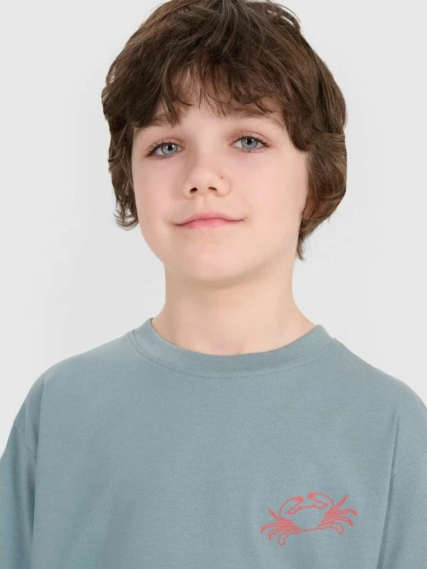 Maicë oversize për djem 4f, me print