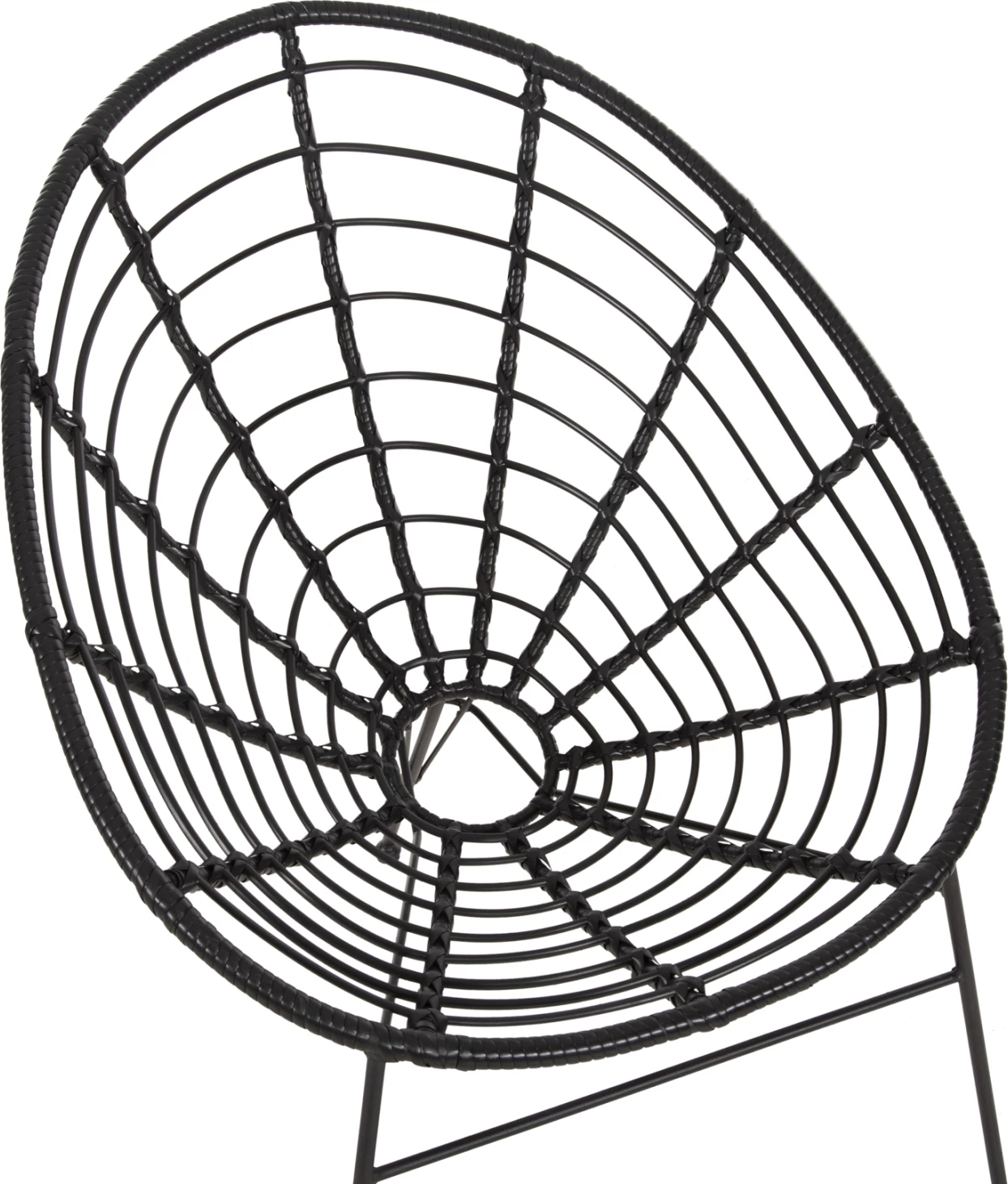 Karrige ALLEGRA lloj foleje FH5458.12 metal i zi - thurje e zezë 73x78x88H cm