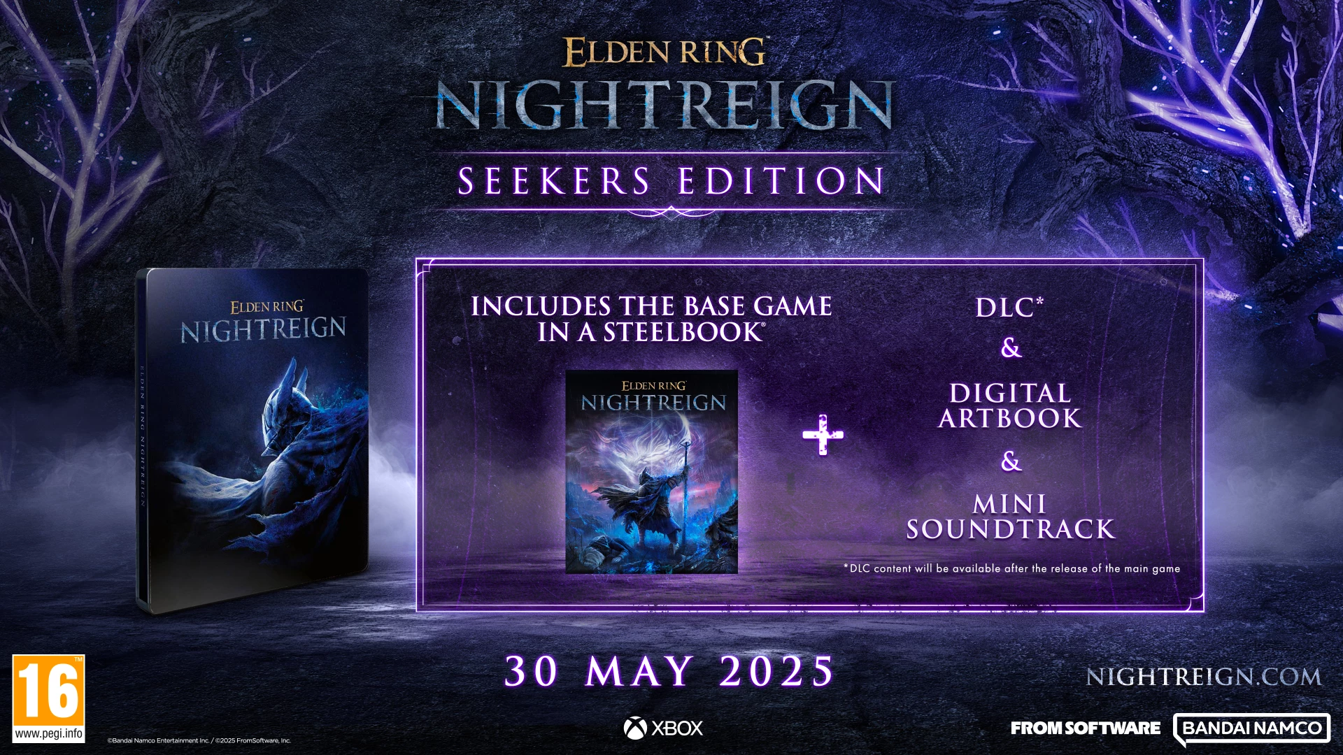 Lojë Bandai Namco Elden Ring Nightreign Seekers Edition për Xbox Series X (Steelbook, Deluxe Edition)
