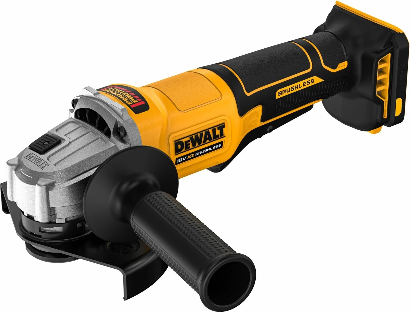 Fleks me bateri Dewalt DCG408N 18V 125 mm në kuti
