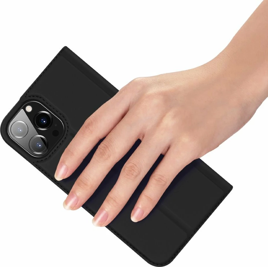 Mbështjellës Dux Ducis Skin Pro Bookcase për iPhone 13 Pro, e zezë