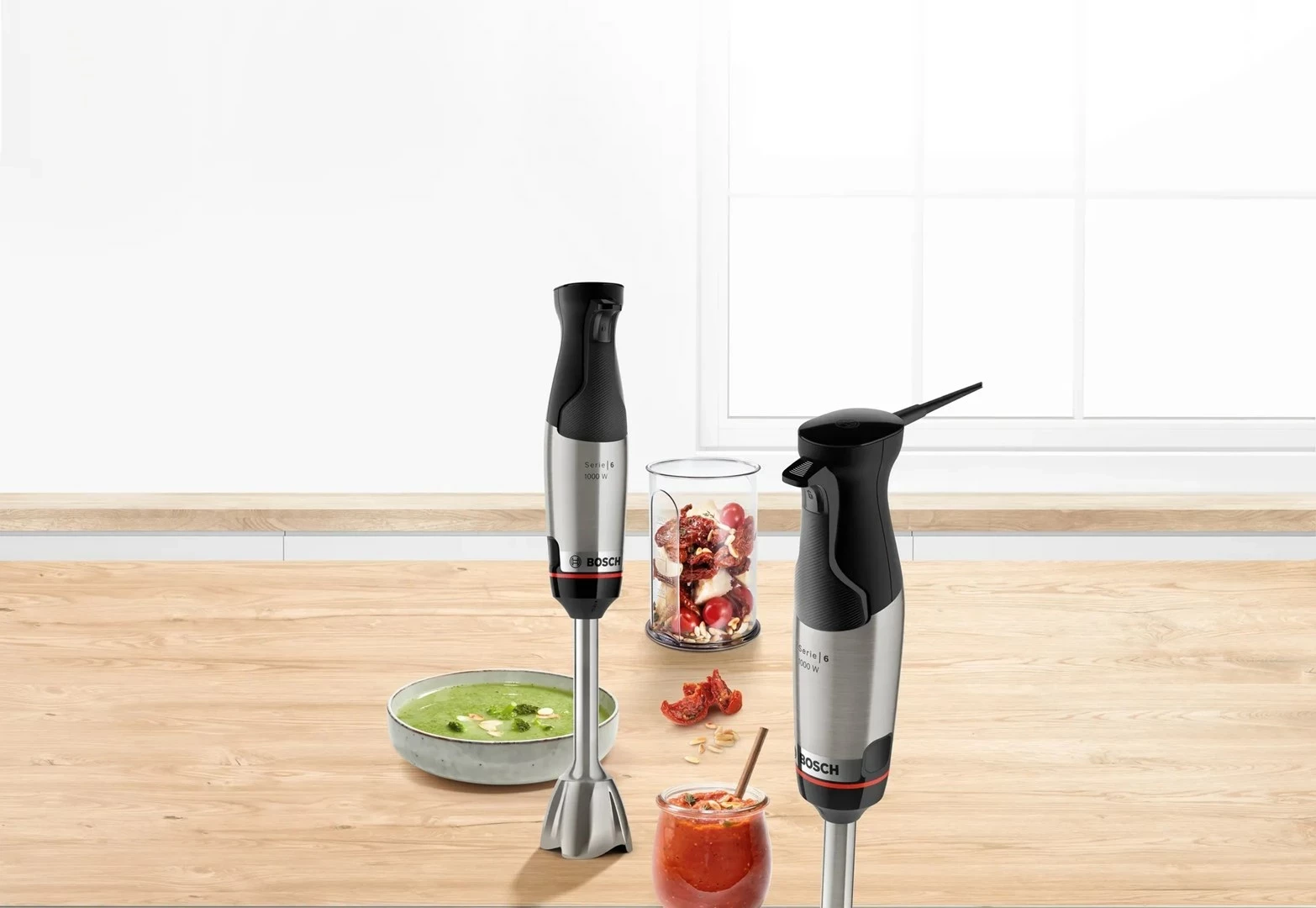 Blender Bosch Serie 6 MSM6M610, 1000 W, Ngjyrë e zezë dhe çelik inox