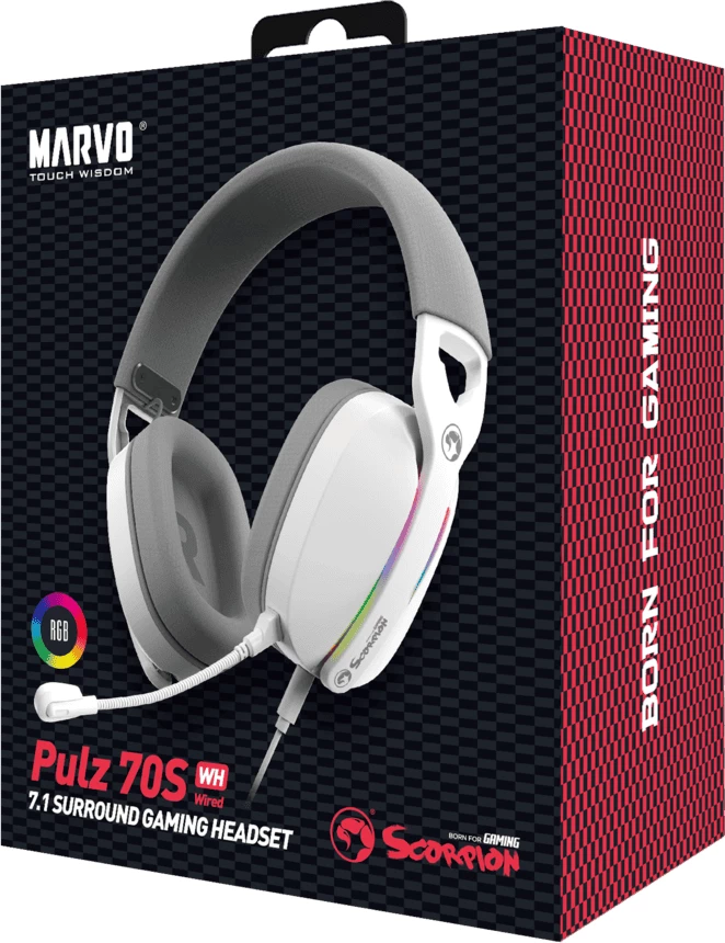 Kufje Me Kabëll MARVO HG9086 WH