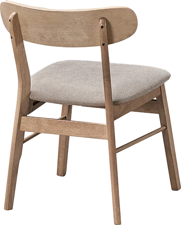 Karrige Cairo prej druri kauçuku, ngjyrë natyrale-bezhë, set prej 2 copash, 47x47x76cm