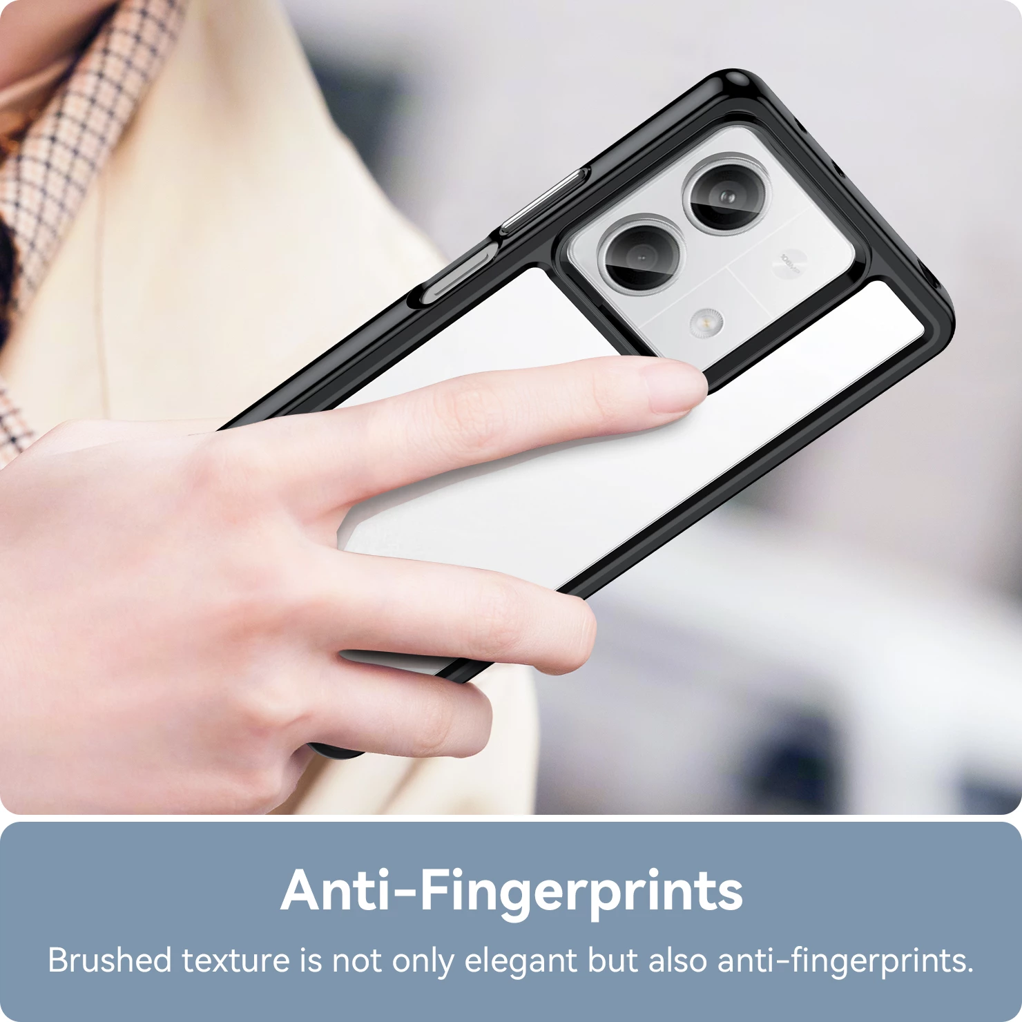 Mbështjellës Hurtel Outer Space për Xiaomi Redmi Note 13 Pro, i zi