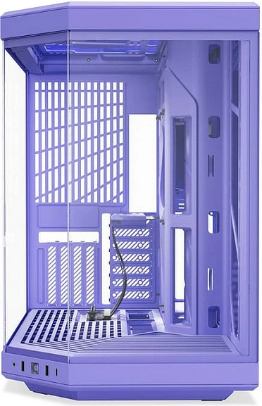 Kasë HYTE Y70 Taro Milk, Midi Tower, ATX/EATX/ITX/micro ATX, xham i temperuar, USB-C, vjollcë