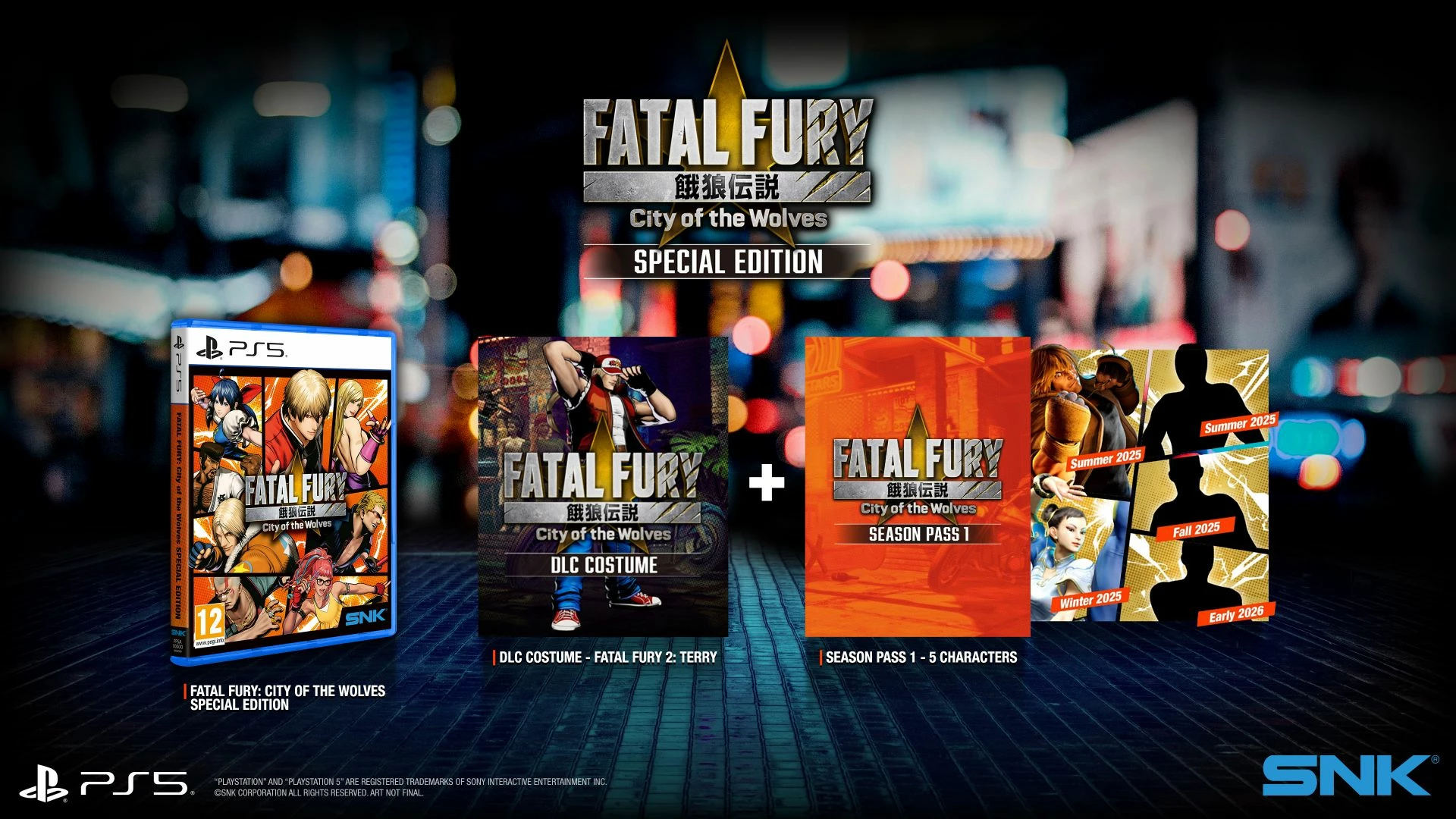 Lojë PS5 SNK Fatal Fury: City of the Wolves Special Edition