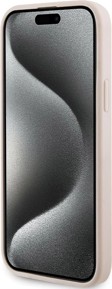 Mbështjellës Karl Lagerfeld Quilted K Pattern për iPhone 15, Rozë