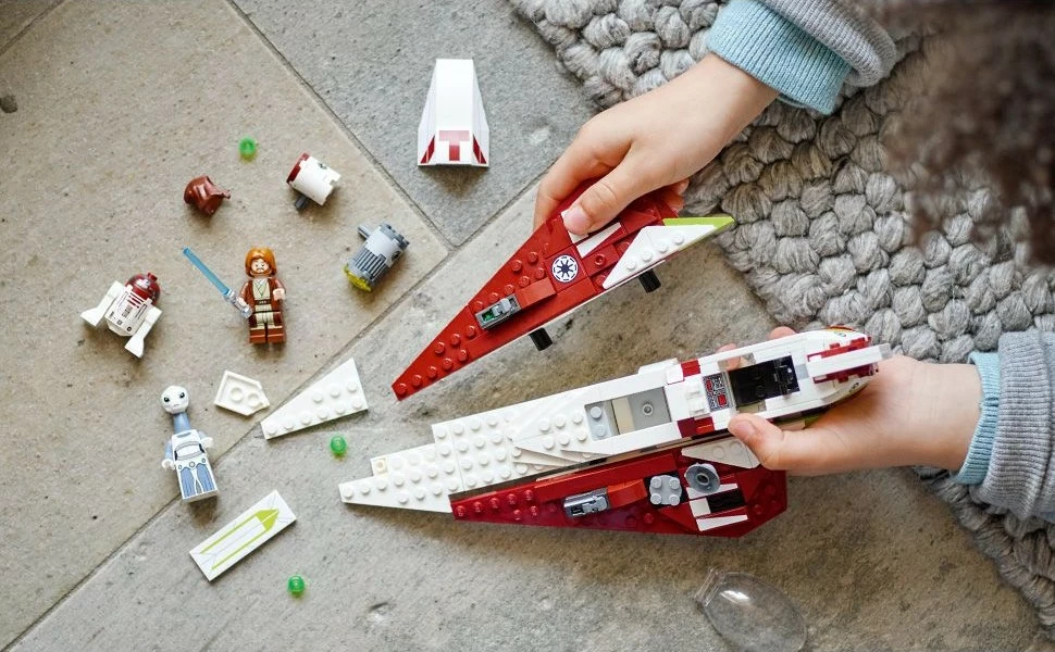 Set ndërtimi LEGO Star Wars Obi-Wan Kenobi Jedi Starfighter 282 pjesë shumëngjyrëshe