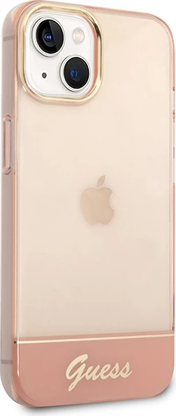 Mbështjellës Guess GUHCP14MHGCOP për iPhone 14 Plus 6.7", rozë, hardcase