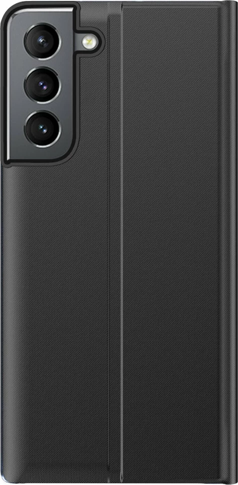 Mbështjellës Hurtel New Sleep Case për Samsung Galaxy S23, me kapak dhe qëndrim, i zi