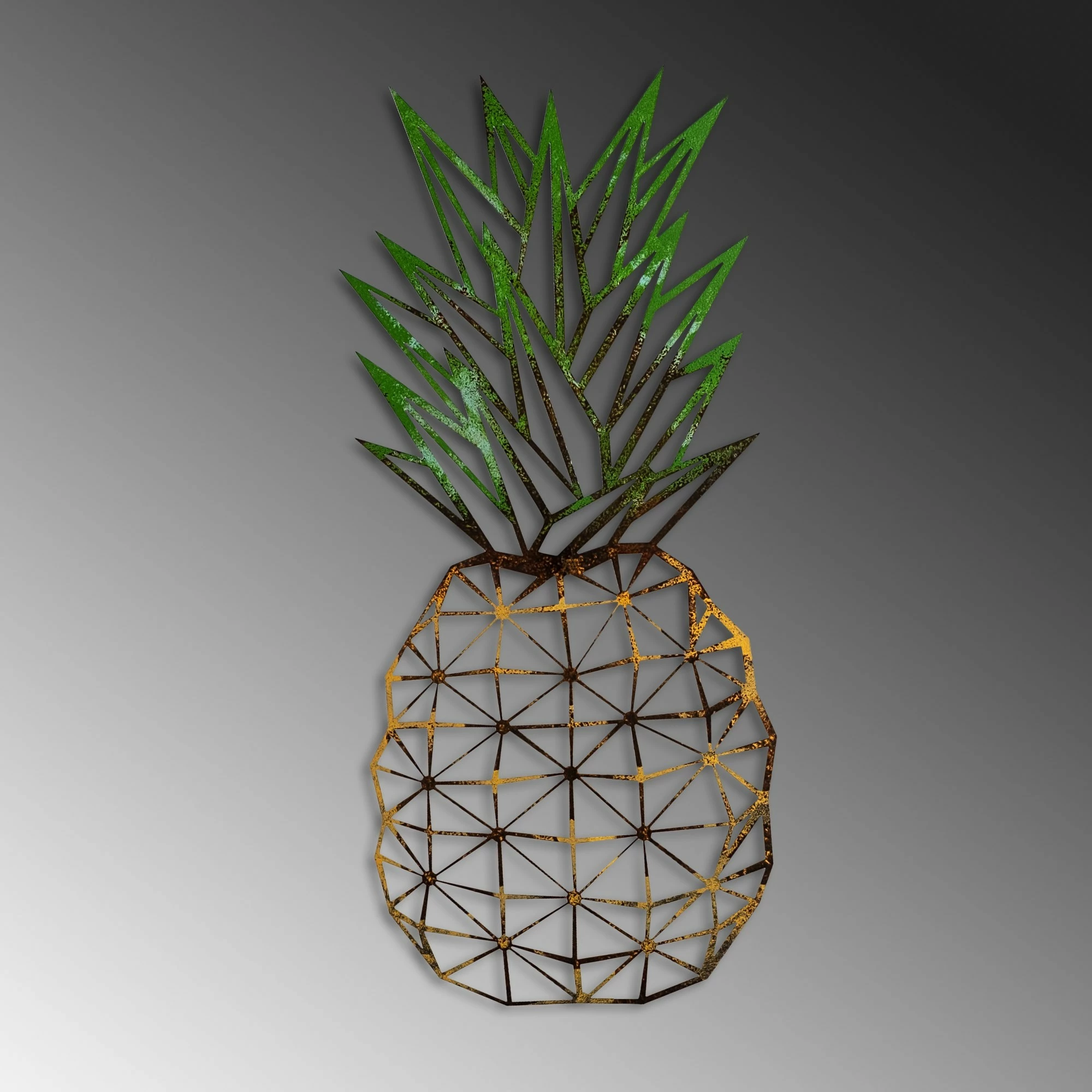 Aksesor muri dekorativ prej metali, ananas, Wallity 223