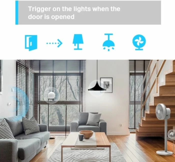 Sensor lëvizjeje smart TP-LINK Tapo T100, 120°, deri 7 m, me bateri CR2450, i bardhë