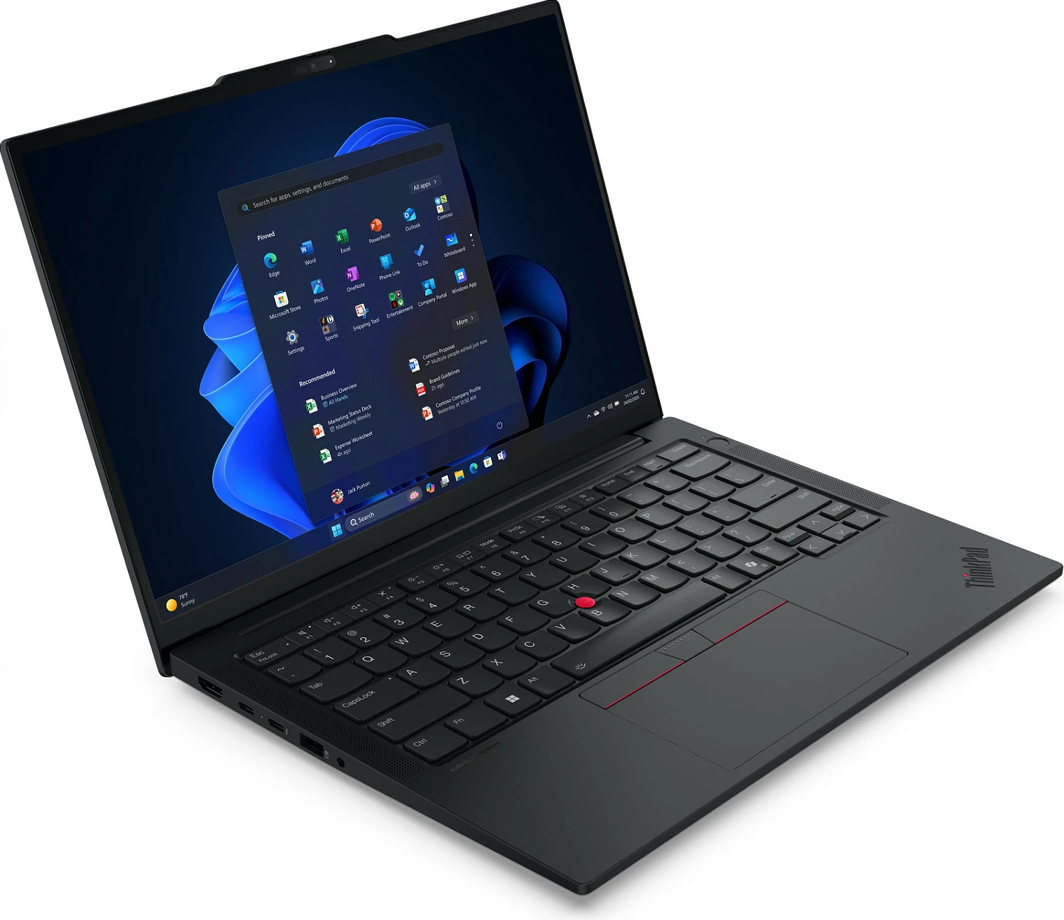 Laptop Lenovo ThinkPad E14 G7 21U2, Core Ultra 7 256V, 16GB RAM, 512GB SSD, 14" WUXGA, Windows 11 Pro, i zi