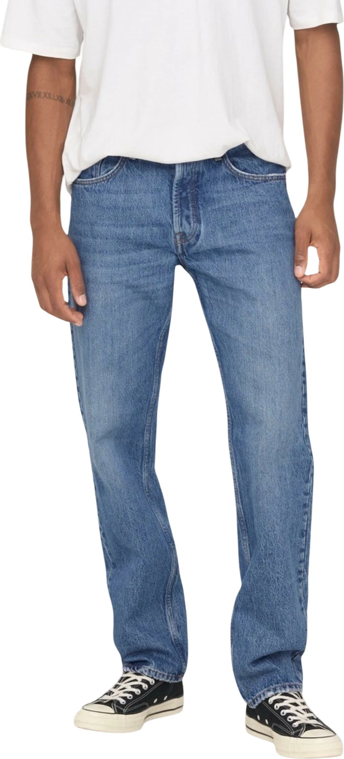 Xhinse për meshkuj Only & Sons Onsedge Straight MB 4939, denim