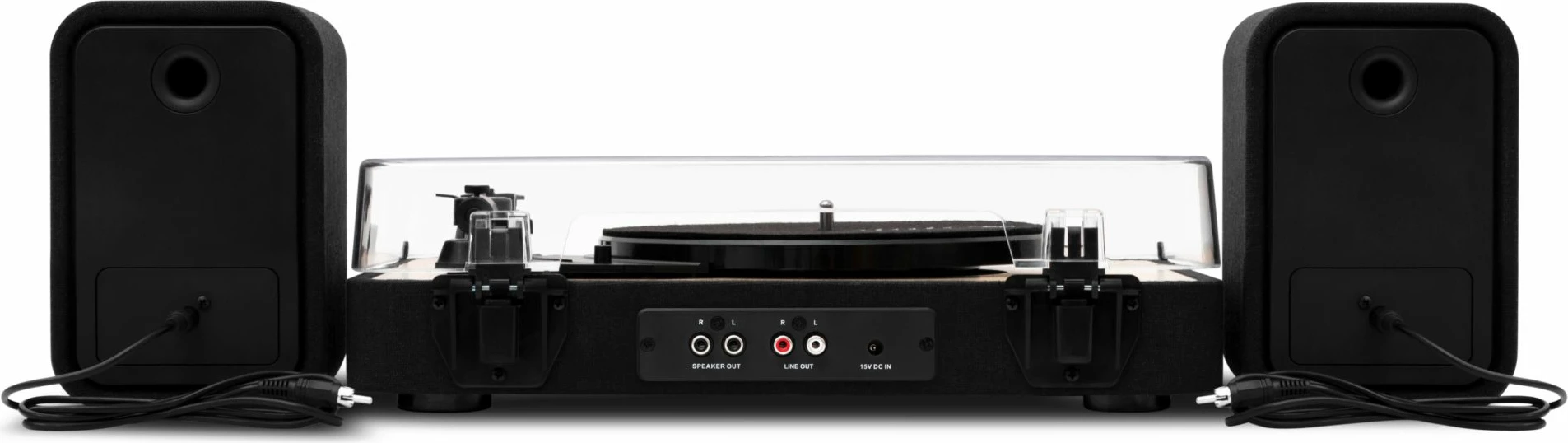 Gramofon Bluetooth House Of Marley Revolution BT me altoparlantë (set 2 copë), i zi