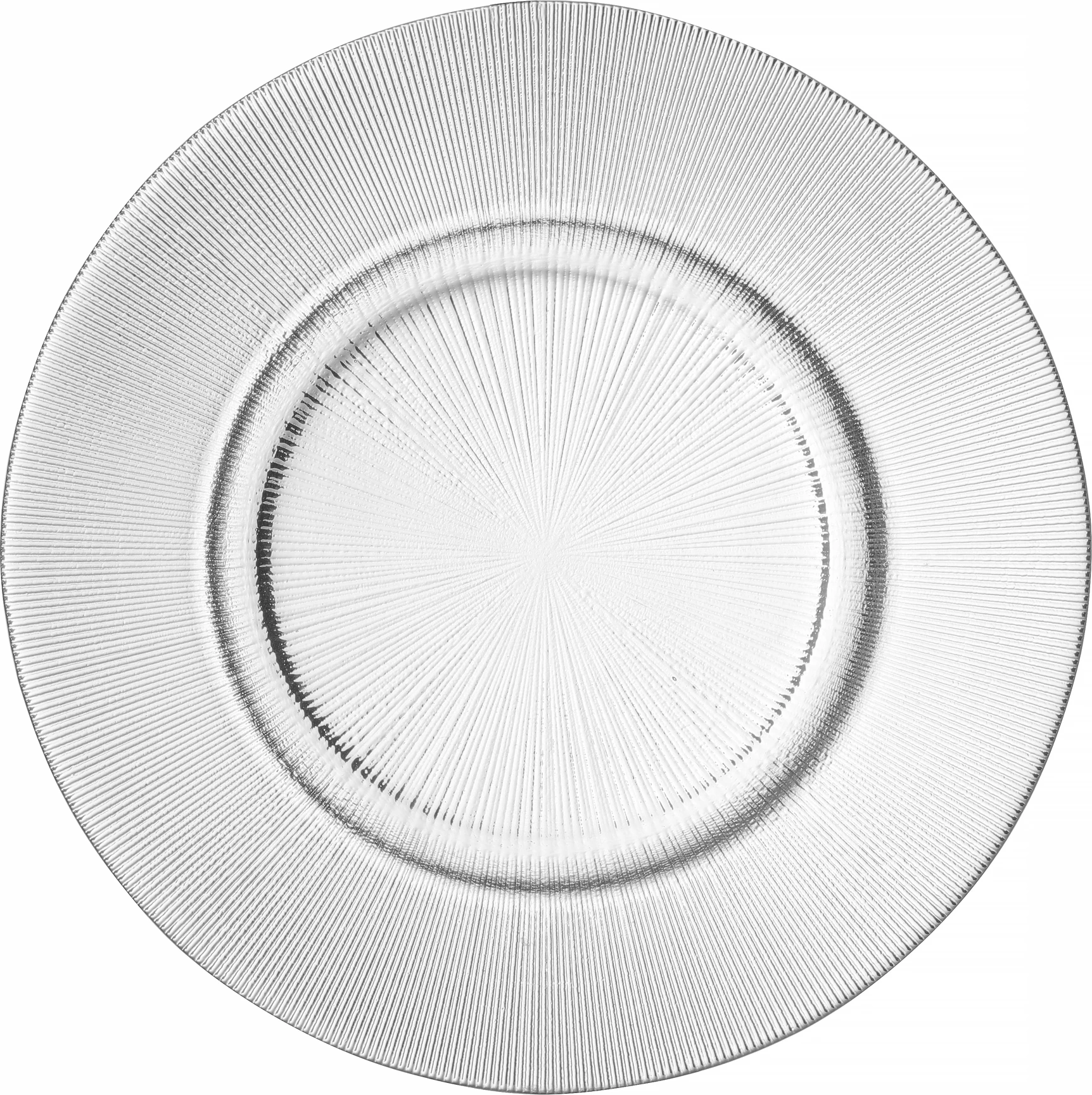 Pjatë e sheshtë Fine Dine Mystery Ø280mm, set 4 copë, transparente