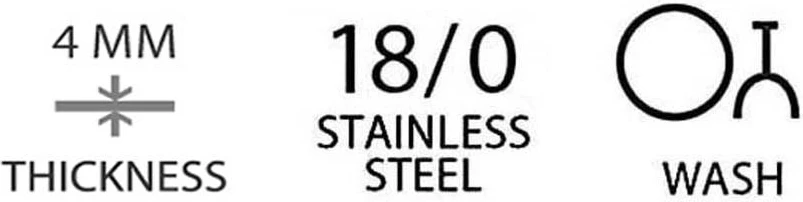 Thikë ëmbëlsire OVE Amarone Bronze 190 mm, ngjyrë bakri, set 12 copë