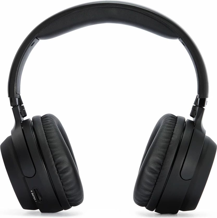 Kufje pa kabllo RF Aiwa WHF-880, me stacion karikimi dhe transmitter, rreze 100 m, të zeza